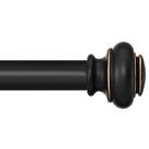 Varão de cortina de janela SIMEWIN Heavy Duty 180-360 cm preto/dourado
