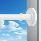 Varão de cortina de tensão VIOREMOS Extra Long 80 a 315 cm branco