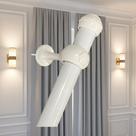 Varão de Cortina Grosso Branco 28mm Resistência e Estilo para Sua Decoração