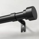 Varão de cortina IFELS Heavy Duty 71-122 cm de metal preto ajustável