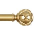 Varão de cortina KAMANINA Gold 180-360 cm com acabamentos de textura em rede