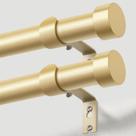 Varão de cortina KAMANINA Heavy Duty de 1 polegada dourado 70-150 cm - pacote com 2