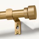 Varão de cortina Lootkell ajustável 41-223 cm dourado 2,54 cm de diâmetro