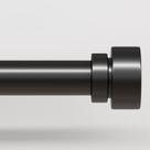 Varão de cortina Lootkell Modern Black 122 a 213 cm ajustável