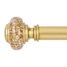 Varão de cortina OLV Gold Vintage Crystal 30-41 cm ajustável