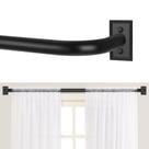 Varão de cortina TANGWIN Black Wrap Around 180-360 cm Blackout