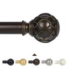 Varão de cortina TANGWIN Bronze Farmhouse 90-220cm ajustável