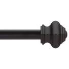 Varão de cortina Thestoa 46-78cm em aço inoxidável preto