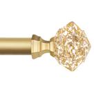 Varão de cortina TONIAL ajustável 81147 cm dourado com ponteira