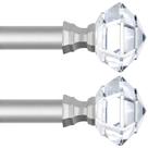 Varão de cortina TONIAL Telescoping 3/4 Single 81-147 cm com remate