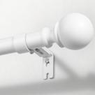 Varão de cortina Zeerobee 32-72 cm ajustável branco pesado