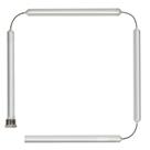 Vareta anódica Eastman 60145 em alumínio flexível 1,14 m com 3/4" NPT