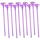 Vareta com Suporte para Balões 30cm Roxo Neon - 10 Unidades Vareta com Suporte para Balões 30cm Roxo Neon - 10 Unidades