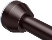 Vareta de cortina de chuveiro TEECK ajustável de 80-200 cm de metal marrom