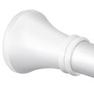 Vareta de cortina de chuveiro YNL em aço inoxidável branco 90-210cm Vareta de cortina de chuveiro YNL em aço inoxidável branco 90-210cm