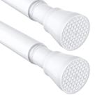 Vareta de cortina de tensão MEXAU branca 70-120 cm para Windows, pacote com 2 Vareta de cortina de tensão MEXAU branca 70-120 cm para Windows, pacote com 2