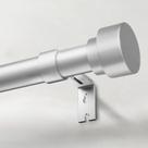 Vareta de cortina IFELS Heavy Duty 122 a 213 cm prata A1 para janela