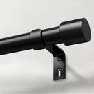 Vareta de cortina IFELS Heavy Duty de 1 polegada preta 180-360 cm
