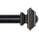 Vareta de cortina KAMANINA 1 polegada de diâmetro preta 80-147 cm Vareta de cortina KAMANINA 1 polegada de diâmetro preta 80-147 cm