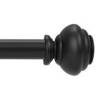 Vareta de cortina MERJULAN preta de 1 polegada para Windows 70-120 cm Vareta de cortina MERJULAN preta de 1 polegada para Windows 70-120 cm