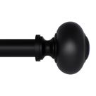 Vareta de cortina QITERI 72-144 cm com acabamento redondo, 1 pacote preto