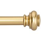 Vareta de cortina SIMEWIN Heavy Duty de 1 polegada dourada 180-360 cm com acabamentos