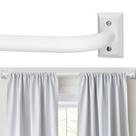 Vareta de cortina ZYRW ajustável branca 168-386 cm Heavy Duty