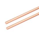 Vareta redonda de cobre PATIKIL 99,99% cobre puro 3,2 mm de diâmetro 26 cm de comprimento