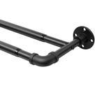 Varetas de cortina BSBSBest Industrial Double 70-330 cm pretas
