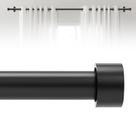 Varetas de cortina DOJUWIN pretas ajustáveis 76-366 cm Heavy Duty