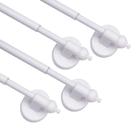 Varetas de cortina magnéticas BOOM JOG para portas de metal 40-70cm brancas