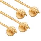 Varetas de cortina magnéticas BOOM JOG para portas de metal de 40 a 70 cm douradas, pacote com 4