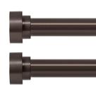 Varetas de cortina, oi! Dear, pacote com 2 unidades, bronze, 45-150 cm, ajustável