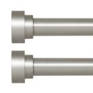 Varetas de cortina, oi! Dear Silver 122-213 cm, pacote com 2 unidades ajustáveis
