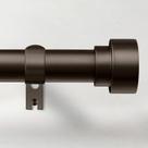 Varetas de cortina Time Forest ajustáveis de 1 polegada e 120-210 cm de bronze