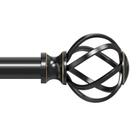 Varetas de cortina VOIIY para janelas de 122 a 213 cm com gaiola torcida