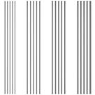 Varetas redondas sólidas de aço inoxidável 30 cm 10 unidades (1,5 mm) - 304SS