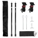 Varillas de lona Geeway, 2 piezas, telescópicas, 90 cm, aluminio negro Varillas de lona Geeway, 2 piezas, telescópicas, 90 cm, aluminio negro