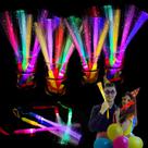 Varinha de fibra óptica Glow Stick, 30 peças de lembrancinhas de festa com iluminação LED