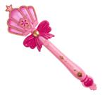 Varinha Mágica Encantada Luz E Som Rosa Menina