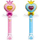 Varinha Vara Magica Encantada Coracao Coroa Angel Luz Som A Pilha AA