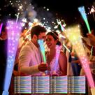 Varinhas de fibra óptica JSRonMS, 100 peças de lembrancinhas de festa em LED