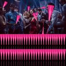 Varinhas de iluminação LED YOFOBU Pink Fiber Optic 72 unidades com 3 modos