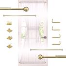 Varões de cortina ARNORX French Door 40-70 cm, latão escovado, pacote com 2 unidades Varões de cortina ARNORX French Door 40-70 cm, latão escovado, pacote com 2 unidades