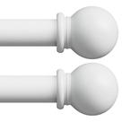 Varões de cortina AWUIUNIE brancos ajustáveis 70-157 cm, pacote com 2 Varões de cortina AWUIUNIE brancos ajustáveis 70-157 cm, pacote com 2