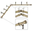 Varões de cortina Bay Window Mayrhyme Antique Bronze 90-180cm Varões de cortina Bay Window Mayrhyme Antique Bronze 90-180cm