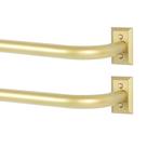 Varões de cortina TANGWIN Gold Wrap Around 70-120 cm, pacote com 2
