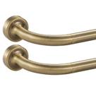 Varões para Cortina Lwiiom 28-48" Ajustáveis Bronze, Kit com 2