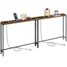 VASAGLE Conjunto de 2 Aparadores com Tomadas 38x254x203 cm