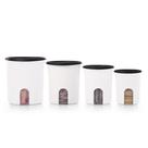 Vasilha de armazenamento de alimentos Tupperware One Touch Reminder 4L Set 4